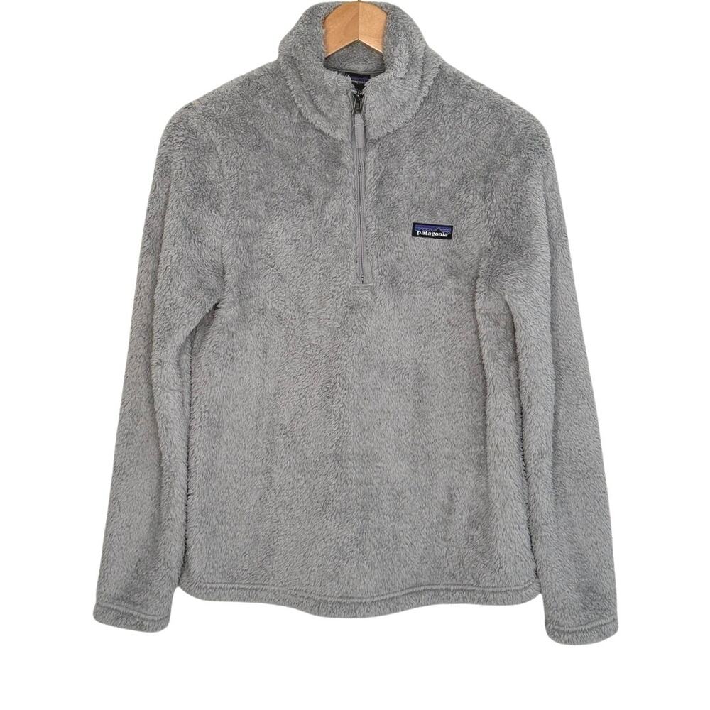 Patagonia women’s Los Gatos gray 1/4 zip fleece pullover size medium